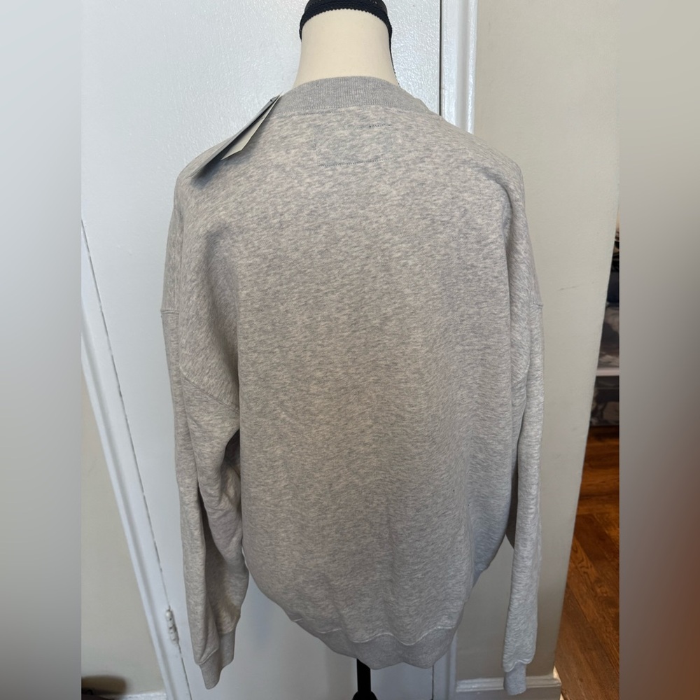Abercrombie & Fitch X NFL Gray Crewneck Sweater with Super Bowl Graphic NY Giant - Picture 2 of 3